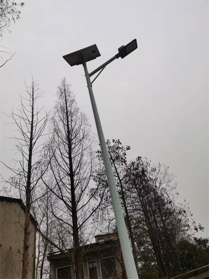 乡村道路路灯杆